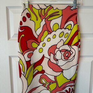 XOXO High Waist Midi Pencil Skirt Floral Size S